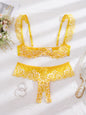 Cute Girl-Style Lace Bra And Underwear Set