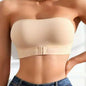 Front Buckle Side Drawing Upper Support Women's Non-slip Tube Top Breathable Bra