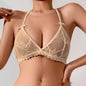 Lace Sexy Women's Bra With Straps And Triangle Cups