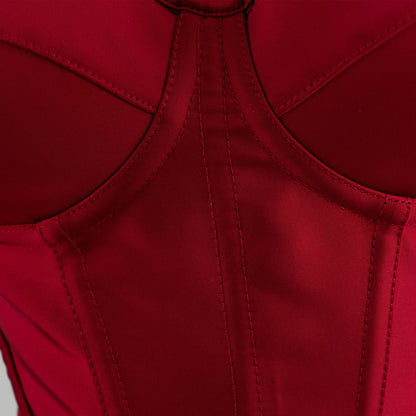 Steel Rib Belly And Waist Shaping Fishbone Bra Top