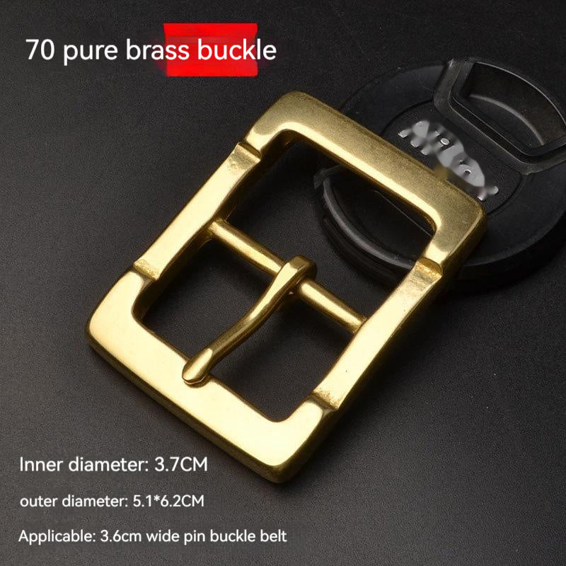 Casual Men Solid Brass Belt Buckle Accessories