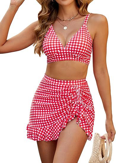 Split Bikini Cover Belly Slimming Swimsuit Suit