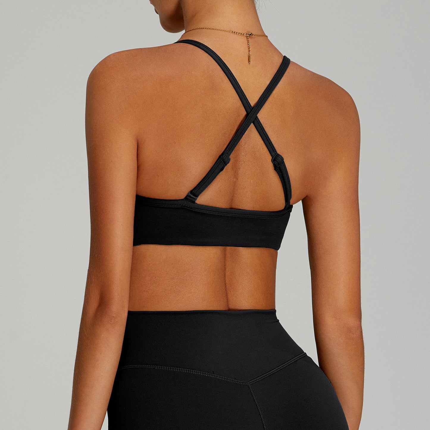 European And American Nude Feel Tight Back Yoga Bra Women's Quick-drying