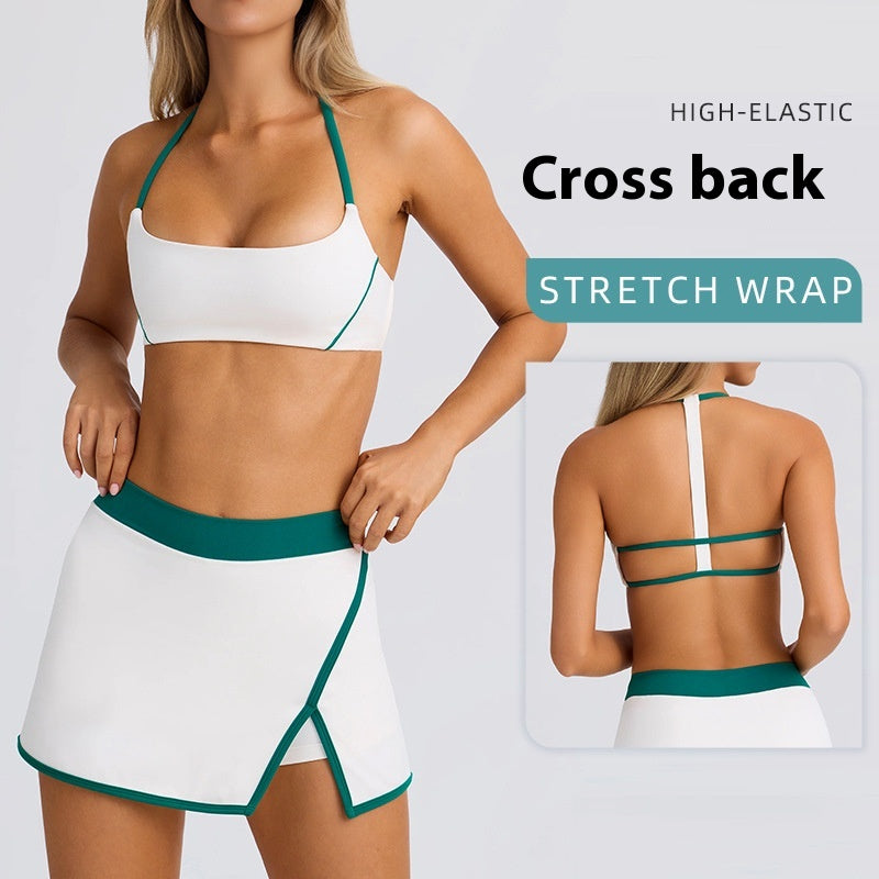 Yoga Underwear Sports And Fitness Running Outdoor Bra And Skirt
