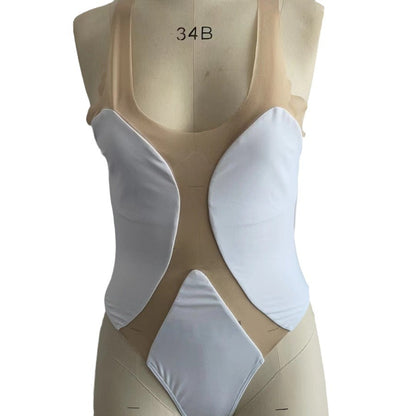 Women's One-piece Swimming Suit Hollow Mesh