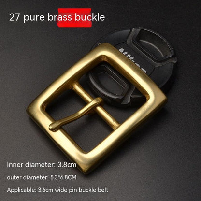 Casual Men Solid Brass Belt Buckle Accessories
