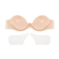 Plus Size Silicon Stickers Ultra-thin Seamless Invisible Bra Strapless