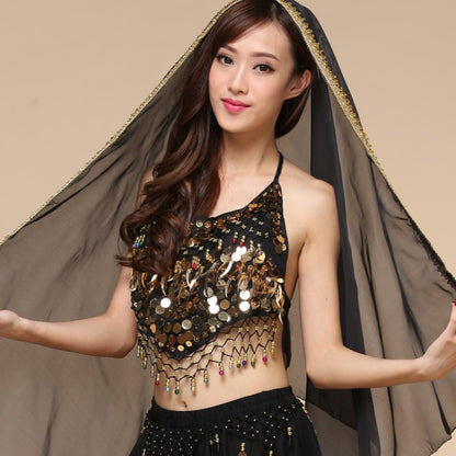 Dance Costume Sequined Chili Bra Top