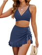 Split Bikini Cover Belly Slimming Swimsuit Suit