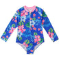 Girl's Long-sleeve One-piece Swimming Suit
