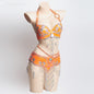 Rhinestone Pearl Embroidery Belly Dance Bra