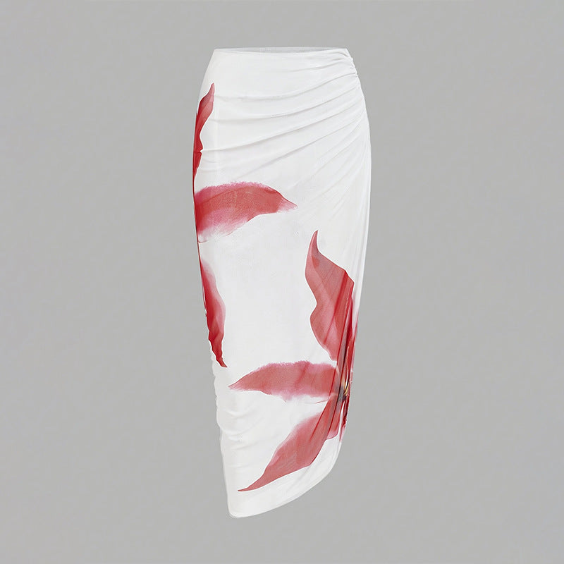 Sexy Print Sling Sheath Bikini Suit